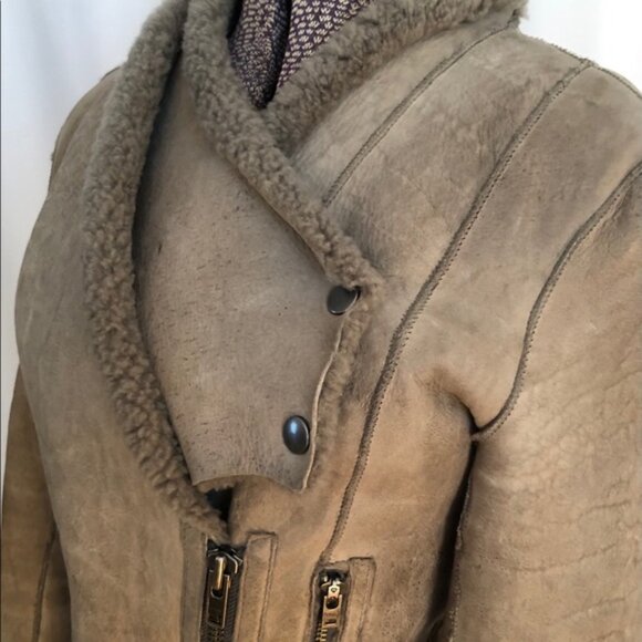 Helmut Lang Weathered Shearling Jacket  - Small - Picture 1 of 16